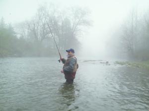 Fishing with my Dad on a foggy morning